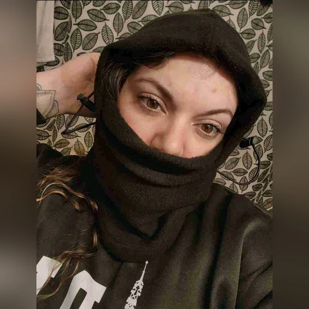 NEW Black Fleece Face Mask